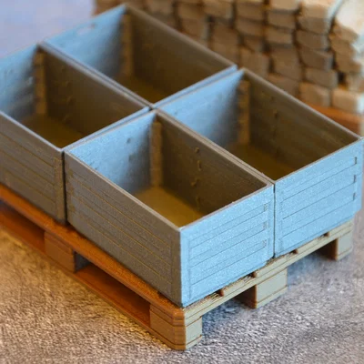 Thùng hàng cho Euro Pallet tỉ lệ 1/10