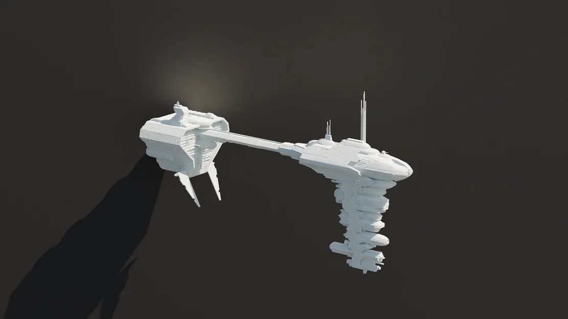 Mô hình in 3D tàu chiến Nebulon B Frigate - Trang trí Star Wars - Image 1