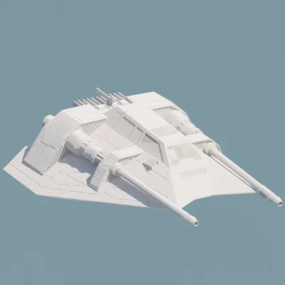 Mô hình in 3D T-47 Airspeeder (Snowspeeder) trang trí Star Wars