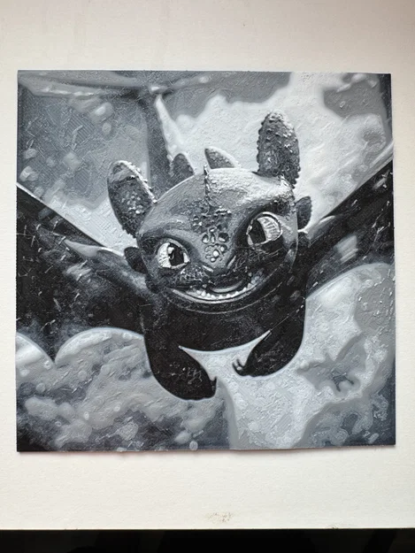 Toothless / Ohnezahn Hueforge - Image 2