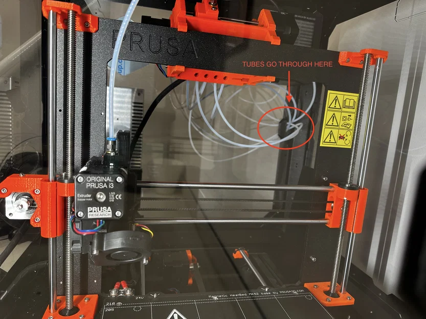 Giá đỡ ống PTFE cho Original Prusa Enclosure (MMU2S / MMU3) - Image 7