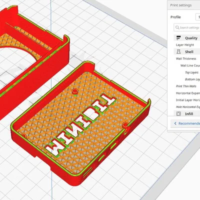 Case Raspberry Pi 4 snapfit gắn quạt 60mm (screwless)
