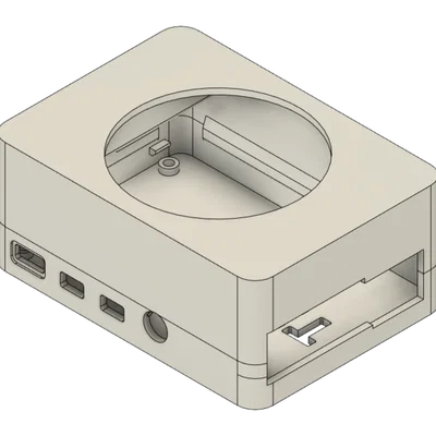 Case Raspberry Pi 4 snapfit gắn quạt 60mm (screwless)