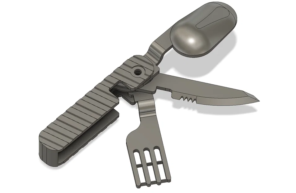 Dụng cụ ăn uống đa năng gập gọn (Utensil Multi-Tool) - Image 4