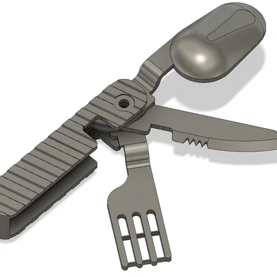 Dụng cụ ăn uống đa năng gập gọn (Utensil Multi-Tool)