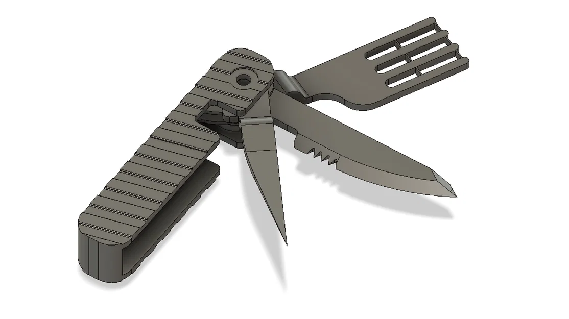 Dụng cụ ăn uống đa năng gập gọn (Utensil Multi-Tool) - Image 6