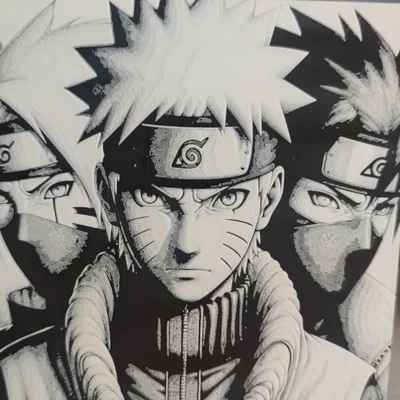 Tranh treo tường Naruto phong cách Hueforge ấn tượng cho fan 3D