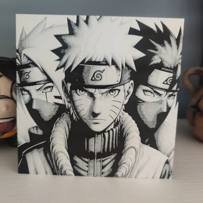 Tranh treo tường Naruto phong cách Hueforge ấn tượng cho fan 3D