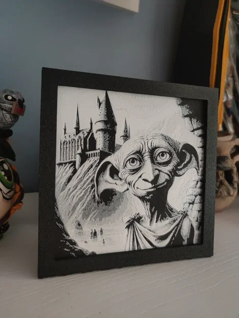 Mô hình tranh in 3D Hueforge Dobby: Tác phẩm nghệ thuật Harry Potter - Image 3