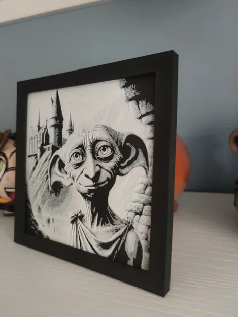 Mô hình tranh in 3D Hueforge Dobby: Tác phẩm nghệ thuật Harry Potter - Image 4
