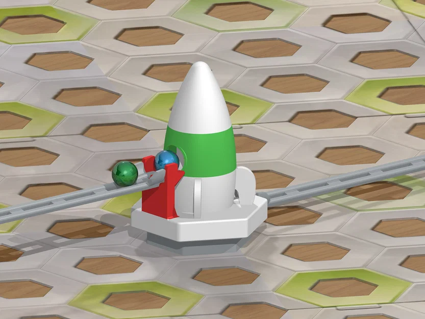 Bệ phóng tên lửa (Rocket Launcher) cho đường chạy bi - Image 1