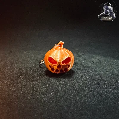Móc Khóa Bí Ngô Halloween - 5 Biến Thể - Không Cần Supports - In Nhanh Dễ