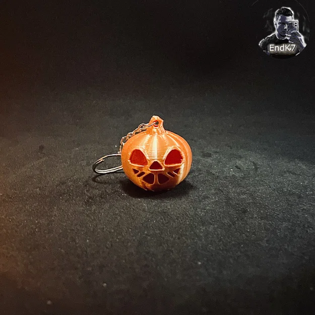Móc Khóa Bí Ngô Halloween - 5 Biến Thể - Không Cần Supports - In Nhanh Dễ - Image 6
