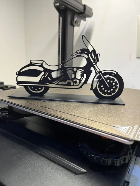 Mô hình trang trí xe mô tô Harley Davidson in 3D cực chất - Image 1