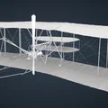 Mô hình 3D máy bay 1903 Wright Flyer - Tái hiện lịch sử hàng không - Thumbnail 2