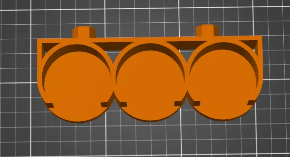 Giá đỡ lọ mực và sơn lót HSW 44mm treo tường cho mô hình - Image 2