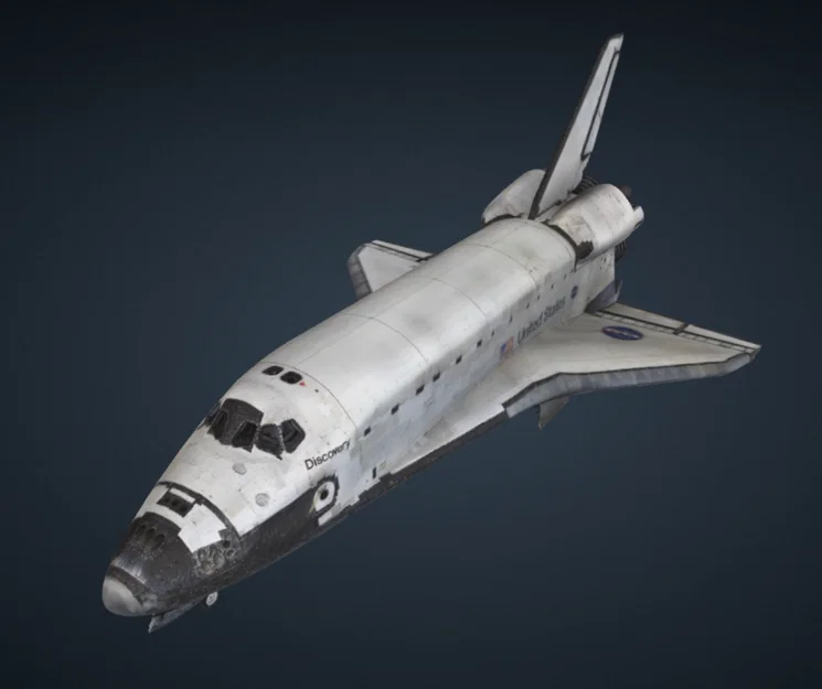 Mô hình tàu vũ trụ Space Shuttle Discovery (OV-103) in 3D chi tiết - Image 1