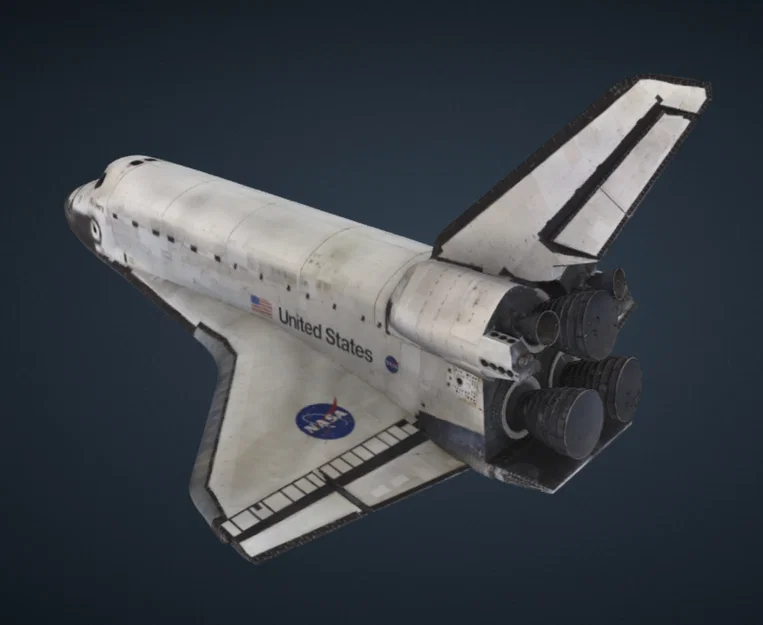 Mô hình tàu vũ trụ Space Shuttle Discovery (OV-103) in 3D chi tiết - Image 2
