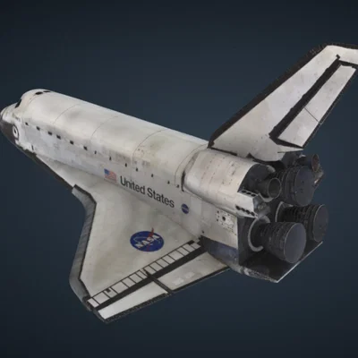 Mô hình tàu vũ trụ Space Shuttle Discovery (OV-103) in 3D chi tiết