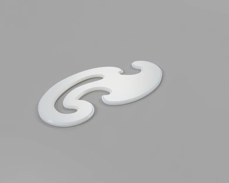 Bộ Thước French Curve Hỗ Trợ Vẽ Hình Học (Elipse, Hyperbola, Parabola) - Image 3