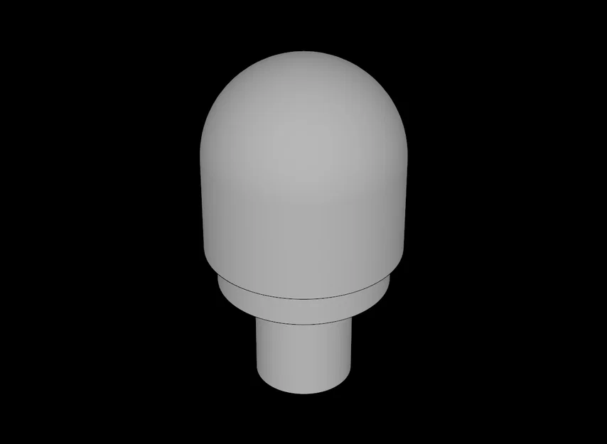 Chi tiết lắp ráp tương thích Lego dạng trụ vòm (58176.dat) cho máy in 3D - Image 1