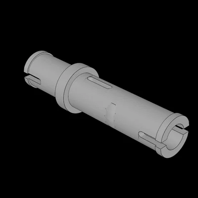 Chốt nối Technic Pin Long (tương thích Lego 32556) in 3D