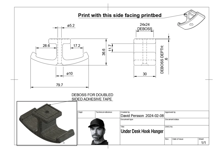 Móc Treo Dưới Bàn (Under Desk Hook Hanger) - Image 2