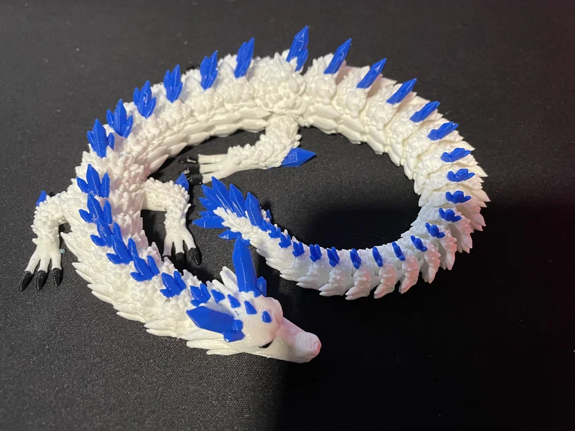Rồng Pha Lê Đã Tô Màu (Painted Crystal Dragon) - Image 1