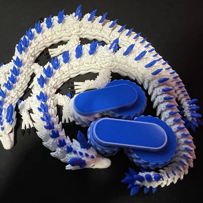 Rồng Pha Lê Đã Tô Màu (Painted Crystal Dragon)