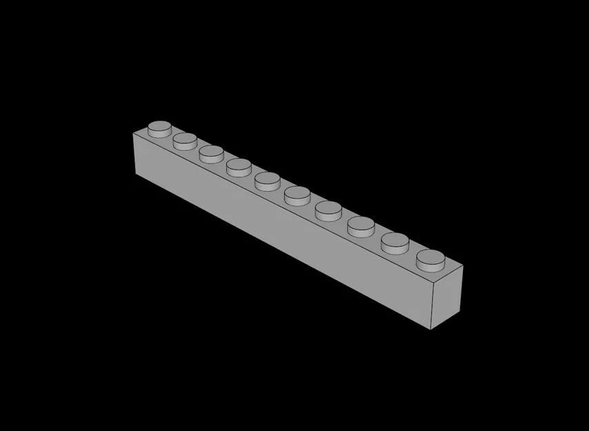 Mô hình gạch lắp ráp 1x10 tương thích với hệ thống Lego - Image 1