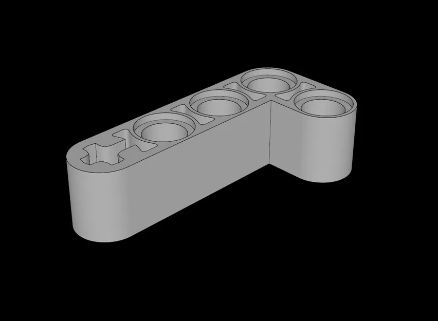 Thanh nối Technic Beam 2x4 góc 90 độ tương thích Lego - Image 1