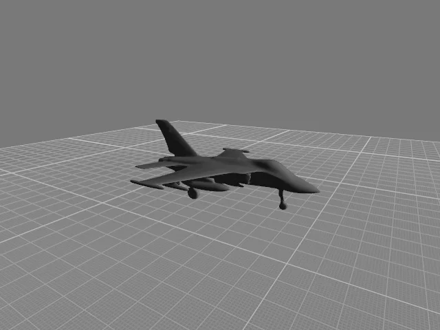 Mô hình máy bay chiến đấu (Fighter Jet) - File in 3D đơn giản - Image 1