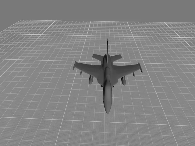 Mô hình máy bay chiến đấu (Fighter Jet) - File in 3D đơn giản - Image 2