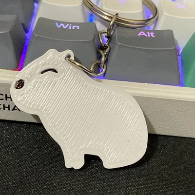 Móc khóa Capybara đáng yêu - Mô hình in 3D đơn giản