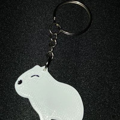 Móc khóa Capybara đáng yêu - Mô hình in 3D đơn giản