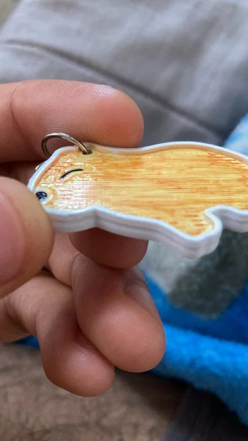 Móc khóa Capybara đáng yêu - Mô hình in 3D đơn giản - Image 4