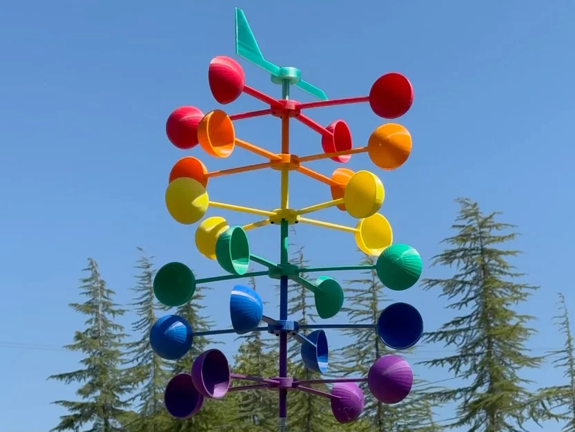 Chong chóng gió cầu vồng modular (bản lớn) - Image 2