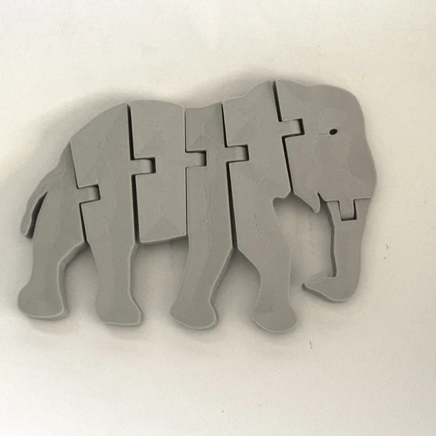 Flexi Elephant – Voi dẻo uốn lắc in 3D - Image 1