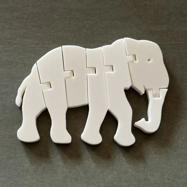 Flexi Elephant – Voi dẻo uốn lắc in 3D - Image 3