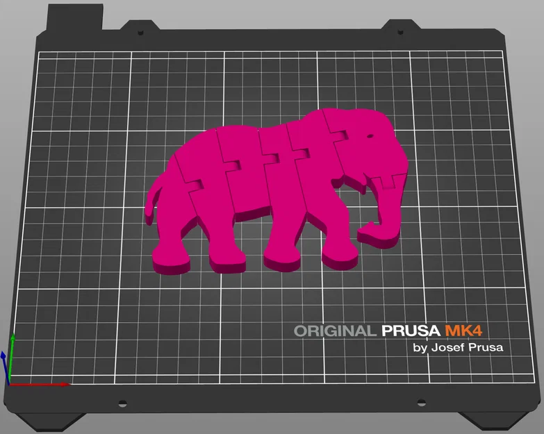Flexi Elephant – Voi dẻo uốn lắc in 3D - Image 4