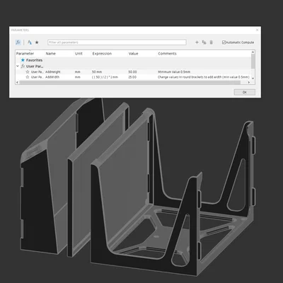 Kệ Xếp Chồng Parametric (Parametric Stackable Shelf)