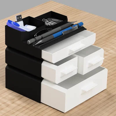Mini Desk Organizer (Khay sắp xếp bàn làm việc mini)