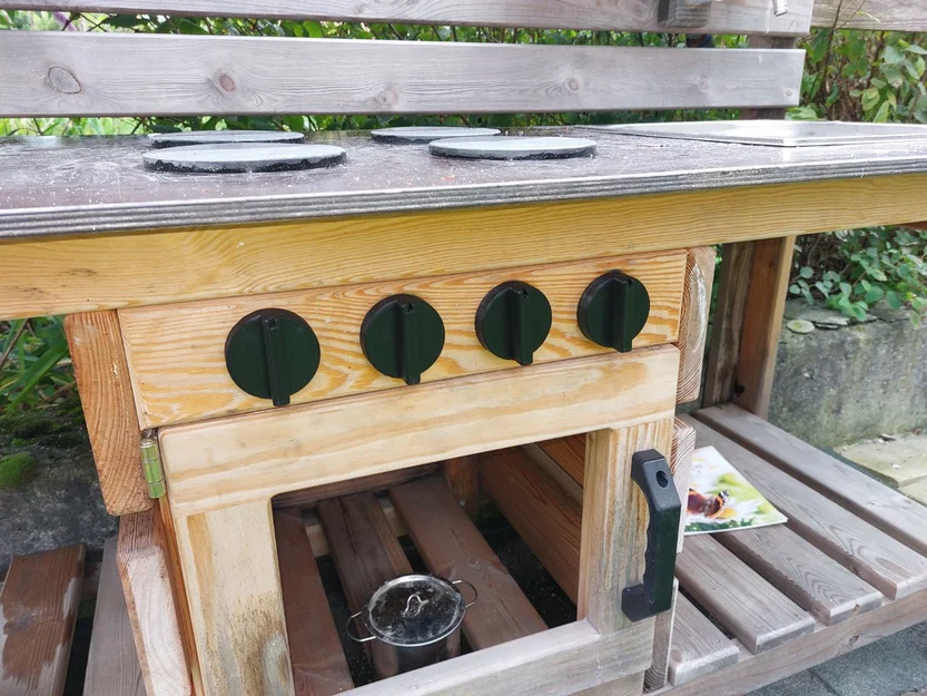 Núm vặn điều khiển cho bếp đồ chơi trẻ em (Mud Kitchen Knob) - Image 1