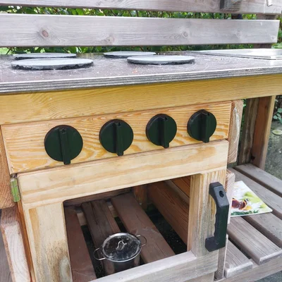 Núm vặn điều khiển cho bếp đồ chơi trẻ em (Mud Kitchen Knob)