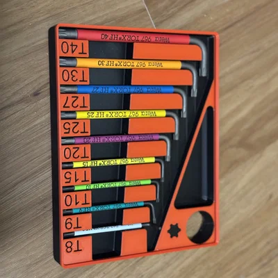 Khay Gridfinity đựng Wera Torx L-Key