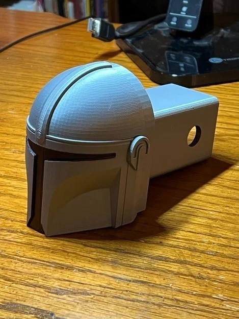 Nắp che hitch kéo xe Nón Mandalorian cho receiver 2" - Image 1
