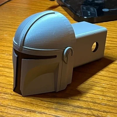 Nắp che hitch kéo xe Nón Mandalorian cho receiver 2"