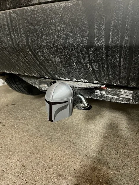 Nắp che hitch kéo xe Nón Mandalorian cho receiver 2" - Image 4
