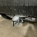 Nắp che hitch kéo xe Nón Mandalorian cho receiver 2" - Thumbnail 4