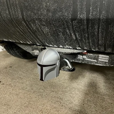 Nắp che hitch kéo xe Nón Mandalorian cho receiver 2"